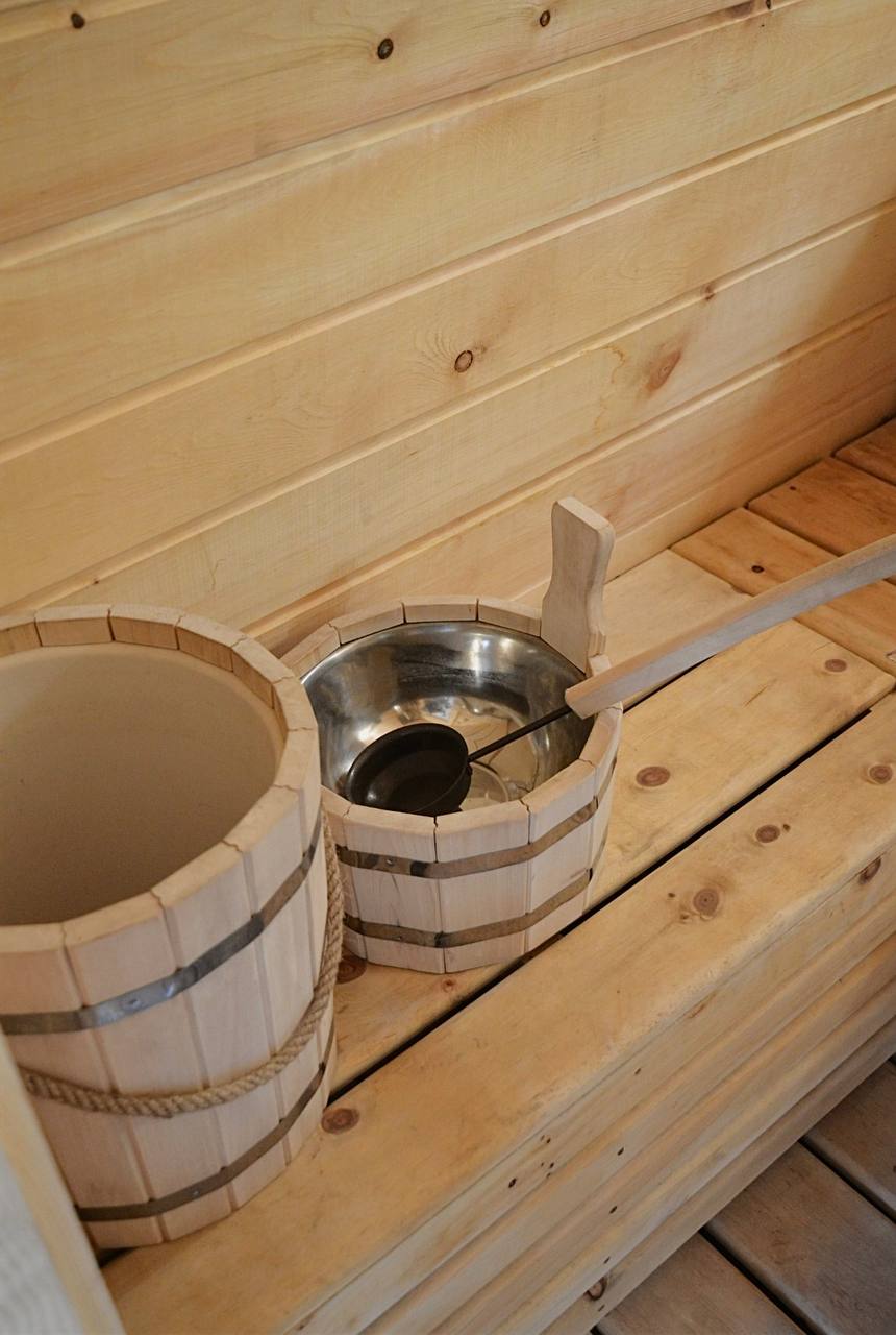 Баня на Ольхоне — полок и печь